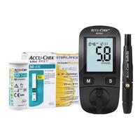 罗氏血糖仪医院罗氏活力型血糖仪测血糖的仪器血糖仪三甲医院同款医用级高精准血糖仪 50试纸+50针头+50消毒棉片