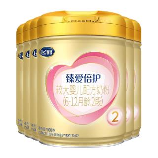 飞鹤 超级飞帆臻爱倍护 6-12月龄婴幼儿奶粉2段 900g 6罐