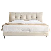 全友家居科技布艺软床双人床沙发级软靠卧室轻奢简约床115059/116026 116026-1.8m皮床