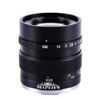 ZHONGYI OPTICAL 中一光学 35mm F0.95 标准定焦镜头 富士FX卡口 55mm 黑色+55mm UV镜