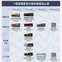 雷克沙 ARES系列 NVMe M.2接口 固态硬盘（PCI-E 4.0）
