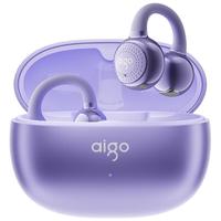  aigo/爱国者 骨传导 蓝牙耳机  有线充电 紫