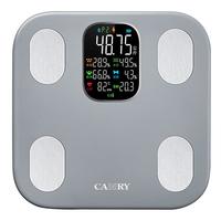 香山体脂秤智能体重秤 大彩屏显示 心率分析 电子秤人体 24项身体数据 全塑大秤面 灰 充电款