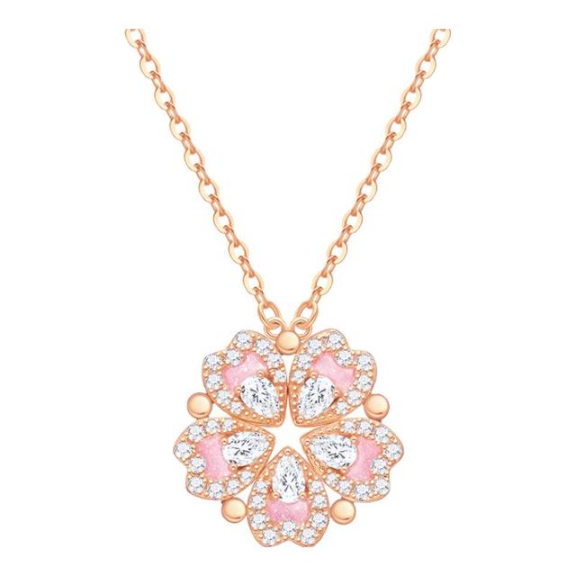 七夕好礼、今日必买：周大生 【一款两戴】桃花爱心项链