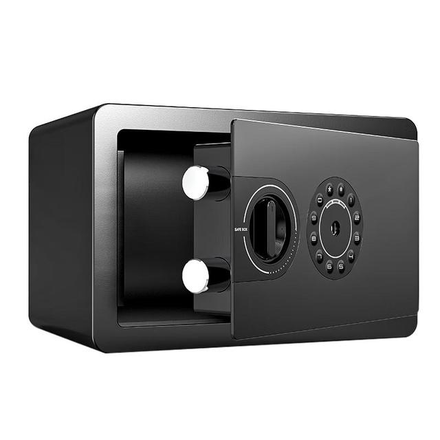 虎牌 保险柜家用小型电子密码保险箱办公全钢防盗可嵌入衣柜保密保管柜 京毅系列 20cm 黑色 京毅20曜黑