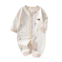 贝肽斯宝宝连体衣秋冬季男女爬服新生婴幼儿衣服纯棉哈衣 小小熊 90cm