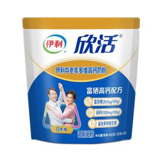PLUS会员：伊利 中老年多维高钙高钙奶粉 400g
