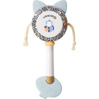 英氏(YEEHOO)拨浪鼓婴儿0-6个月可啃咬早教玩具新生儿手摇鼓抓握训练安抚玩具