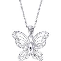 Chow Sang Sang 周生生 Lace「蕾丝」系列 85860P 蝴蝶Pt950铂金吊坠 1.5g