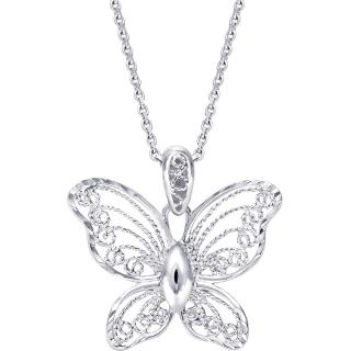 周生生 Chow Sang 周生 Lace 蕾丝 系列 85860P 蝴蝶Pt950铂金吊坠 1.5g