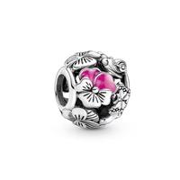 PANDORA 潘多拉 三色堇花园串饰百搭时尚轻奢送礼DIY组套