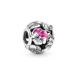 PANDORA 潘多拉 三色堇花园串饰百搭时尚轻奢送礼DIY组套