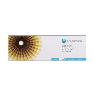 库博光学（coopervision）幻眸彩色隐形眼镜自然美瞳日抛10片装迷绚棕 300度