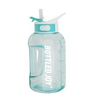 BOTTLED JOY 吨吨桶 运动水壶tritan耐高温大肚杯吸管杯 便携小容量迷吨吨杯 500ml*吨吨蓝 Tritan