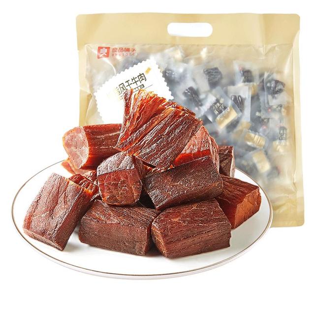 良品铺子 无添加拇指风干牛肉干500g
