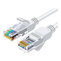 绿联(UGREEN)超五类网线 千兆网络Cat5e超5类成品线 工程电脑宽带连接线 八芯8芯双绞跳线1米灰白色 45469