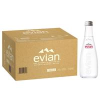 evian 依云 天然矿泉水 330ml*20瓶 玻璃瓶装