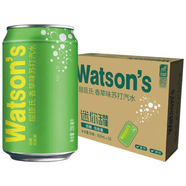 屈臣氏 香草味苏打汽水迷你罐 200ml*30罐