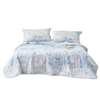 罗莱生活 LUOLAI 罗莱生活 LUOLAI  W-全棉抗菌纤维水洗夏被-晴山汀蓝220*250蓝色