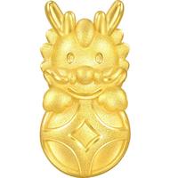 周生生 小金龙黄金转运珠 足金Charme生肖龙串珠 94299C定价