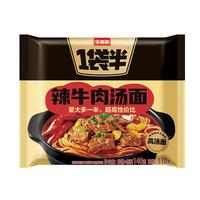 今麦郎 一袋半高汤辣牛肉汤面 方便面 五连包