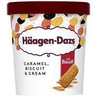 哈根达斯（Haagen-Dazs）和情焦糖饼干奶油冰淇淋460ml 大桶冰淇淋家庭装