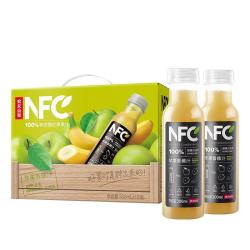 农夫山泉 100%纯果汁NFC苹果香蕉混合汁300ml*10瓶整箱鲜果压榨礼盒