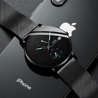 移动端、京东百亿补贴：ATQ 阿玛妮十大品牌超薄手表男款瑞士品质夜光防水运动机械风格腕表男表国表男友