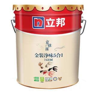 立邦 京雅居 金装净味5合1乳胶漆 18L 白漆款