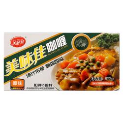 美味佳 咖喱块100g 3盒原味泰式速食儿童黄咖喱块酱料家用拌饭酱料