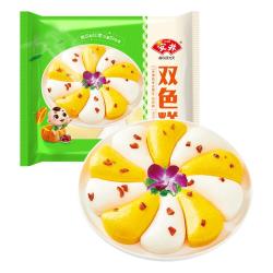 安井 双色糕 280g 南瓜味发糕 健康早餐糕点 加热速食蒸糕面点