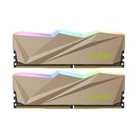 CUSO 酷兽 剑齿虎系列 DDR4 3600MHz RGB 台式机内存 灯条 金色 16GB 8GB*2