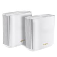 ASUS 华硕 灵耀AX 7800 三频7800M 家用级千兆Mesh分布式无线路由器 Wi-Fi 6 单个装 白色