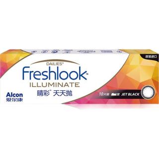 Alcon 爱尔康 日抛软性亲水接触镜 #JET BLACK星绽黑 10片 0度