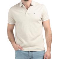 TOMMY HILFIGER 男士混色领尖短袖POLO衫 宽松版型