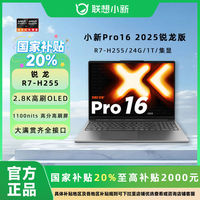 百亿补贴：联想 Lenovo 小新Pro16 2025 R7 H 255 24G 1T 轻薄笔记本