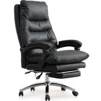 GUQUAN 顾全 老板椅可躺办公椅头层牛皮家用学习工学椅午休转椅电脑椅子C533