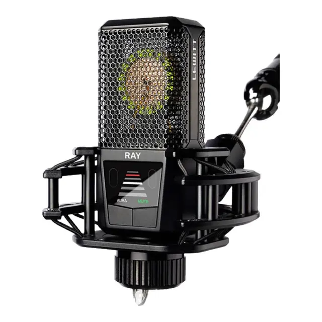 LEWITT莱维特RAY专业48V电容麦克风声卡套装手机电脑直播k歌主播录音距离感应调节话筒设备全套