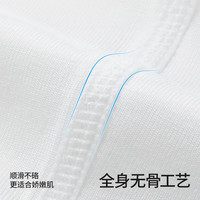 贝肽斯婴儿衣服夏季宝宝连体衣短袖薄款透气新生儿爬服春秋款睡衣 清甜蜜瓜 66cm