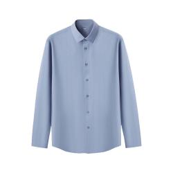 京东京造 长袖衬衫男士四季商务休闲可机洗衣服男装衬衣 蓝色 41 蓝色