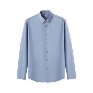 京东京造 长袖衬衫男士四季商务休闲可机洗衣服男装衬衣 蓝色 41 蓝色