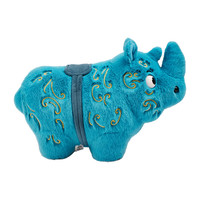 中国国家博物错金银云纹青铜犀尊毛绒可爱创意萌趣