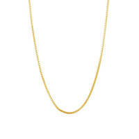 BOIGO999项链女无吊坠镀金彩金锁骨链金色链子彩银素链裸链饰品 999闪欧链