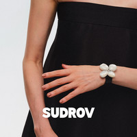 素觉 SUDROV素觉Lilac girl™系列白色海水贝壳轻奢高级感牛皮手镯女
