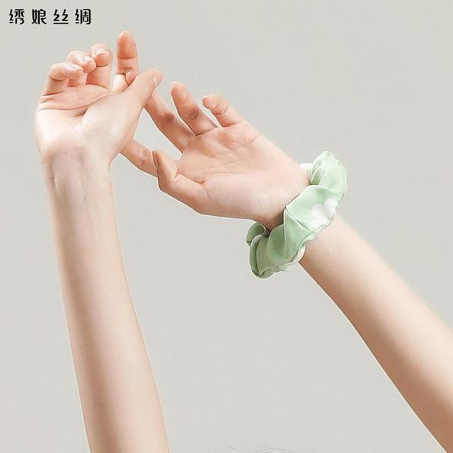 绣娘 XIUNIANG 100%桑蚕丝真丝发圈国风大号头绳