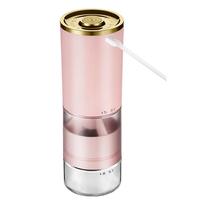 THERMOS 膳魔师 咖啡电动磨豆机家用小型手摇咖啡豆研磨机家用便携手冲咖啡机研磨机 EHA-5611A 粉色