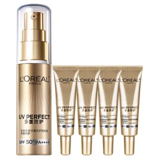 巴黎欧莱雅 L'OREAL PARIS小金管防晒隔离50ml大容量装抗老养肤SPF50