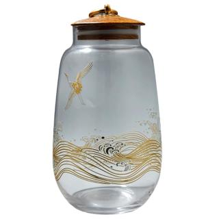 容山堂 仙鹤海浪德尊 茶叶罐 600ml