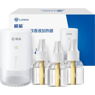 榄菊 电热蚊香液智能定时驱蚊家用室内防蚊驱蚊电蚊液循环插电式免手动 3液+1器（小夜灯）