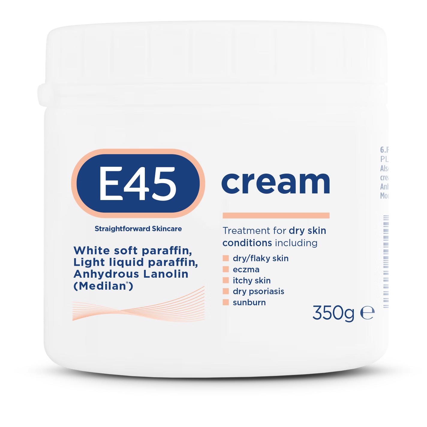 E45大白罐婴儿宝宝面霜高保湿润肤霜补水滋润修护干敏皮身体乳125g